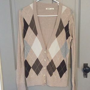 Argyle VNeck Cardigan
